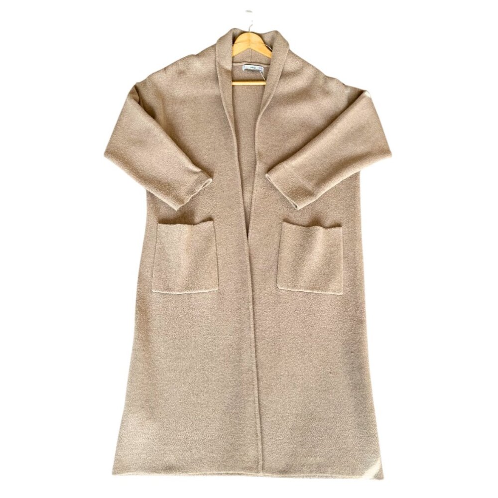 Mango Oversized Knitted Coat Cardigan Small